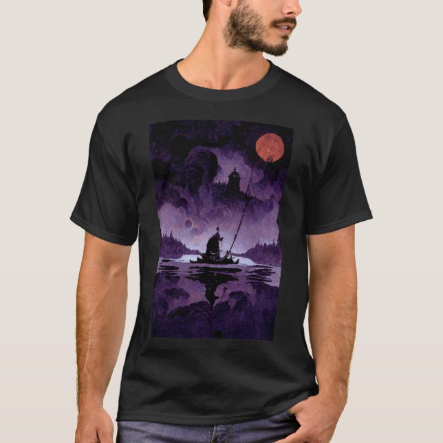 Camiseta vigila en arte original del lago fantasma (Anverso)