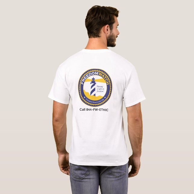 Camiseta Vigilancia de la libertad (Reverso completo)