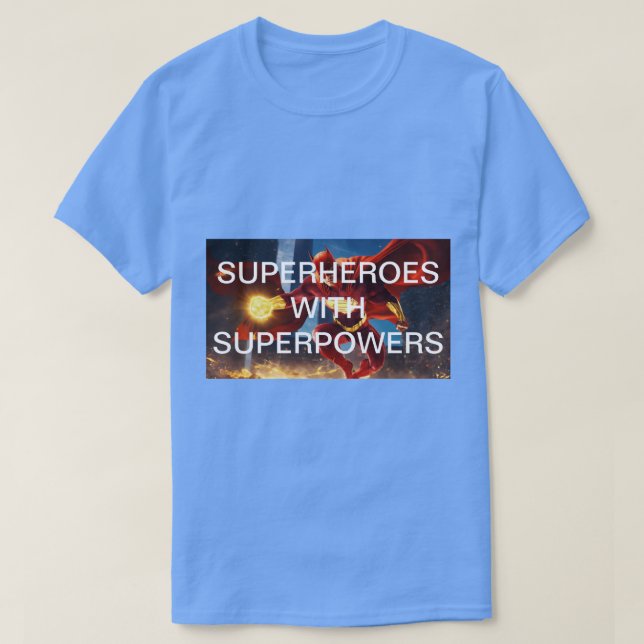 Camiseta "Vigilancia eterna: Superhéroes desataron el tatua (Diseño del anverso)