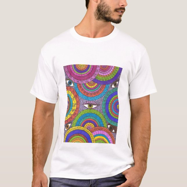 Camiseta vigilante del arte de la mandala del (Anverso)