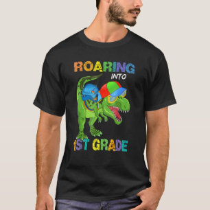 Camiseta Vigilia en primer grado de dinosaurio vuelve a la