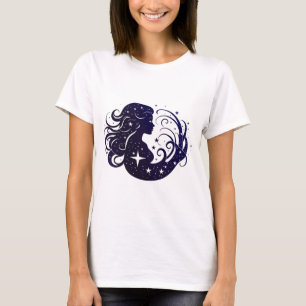 Camiseta Vigro Zodiac con Elementos Cósmicos y Estrellados