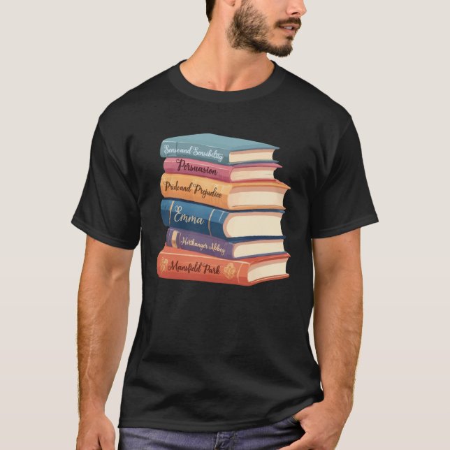 Camiseta VII Novelas de Jane Austen (Anverso)