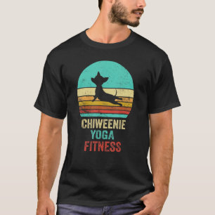 Camiseta Viintag Chiweenie Yoga Fitness Chihuahua Dachshund