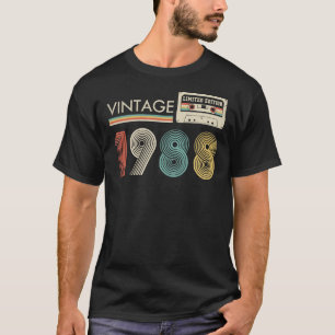 Camiseta Viintage 1988 Limited Edition Cassette Retro