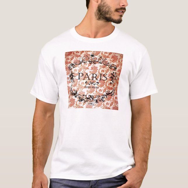 Camiseta Viintage Paris Damask (Anverso)