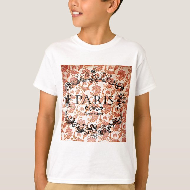 Camiseta Viintage Paris Damask (Anverso)
