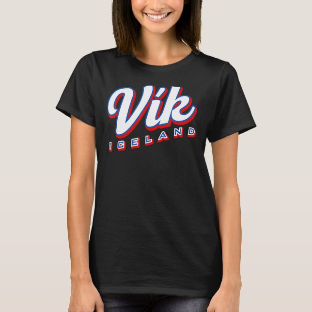 Camiseta Vik Islandia (Anverso)