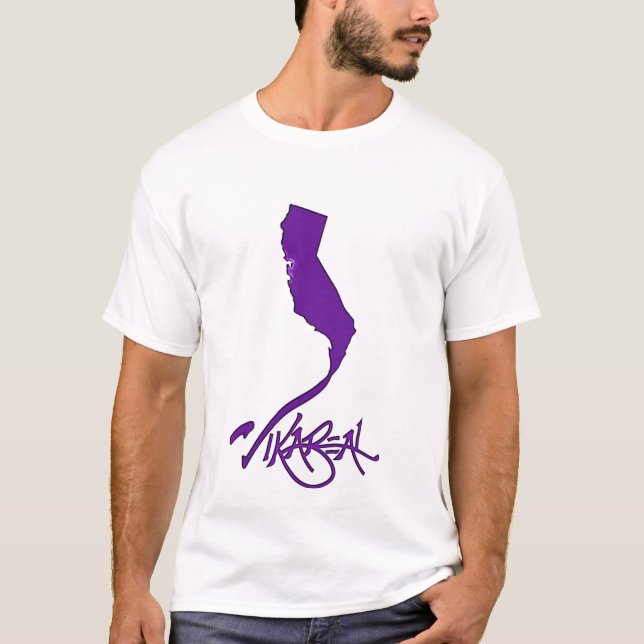 Camiseta Vikareal California (violeta) (Anverso)