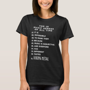 Camiseta Vikin de los 10 mejores rankings de Metalheads