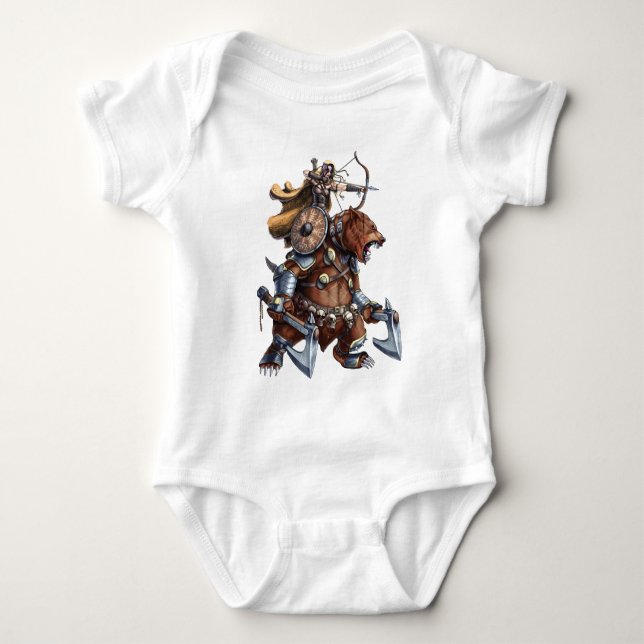 Camiseta Viking Archer Riding War Bear (Anverso)