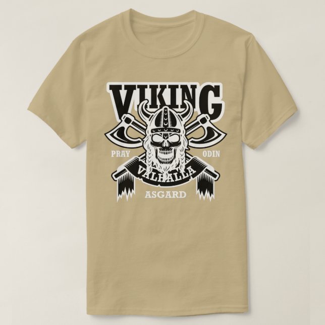 Camiseta Viking Asgard Skull (Diseño del anverso)