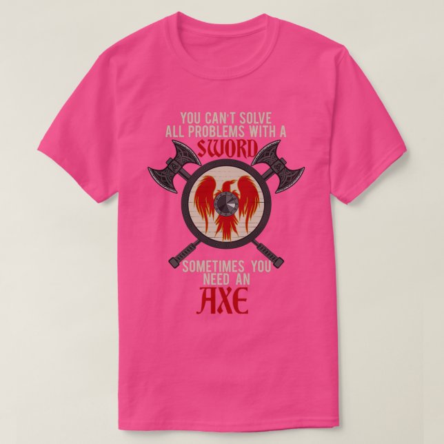 Camiseta Viking Ax Shield (Diseño del anverso)