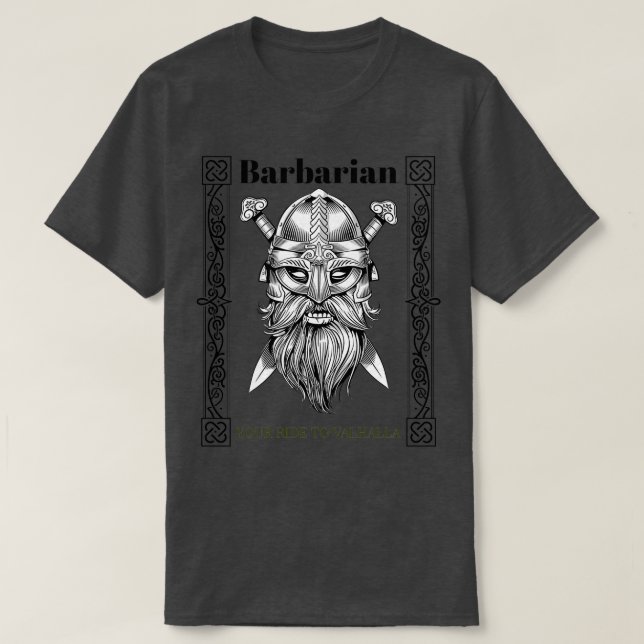 Camiseta Viking bárbaro (Diseño del anverso)