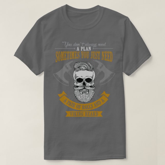 Camiseta viking beard fathers day Shirt Classic TShirt (Diseño del anverso)