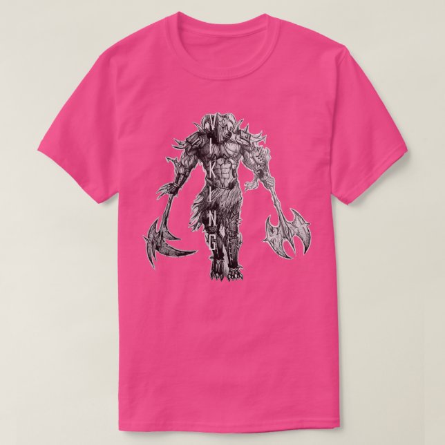 Camiseta Viking Berserker Dual Ax (Diseño del anverso)
