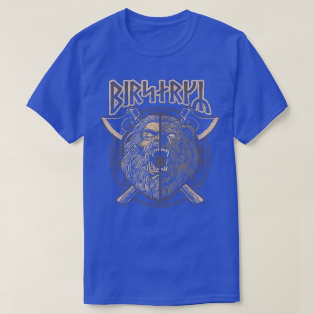 Camiseta Viking Berserker Norse Pagan Bear Warrior corre (Diseño del anverso)