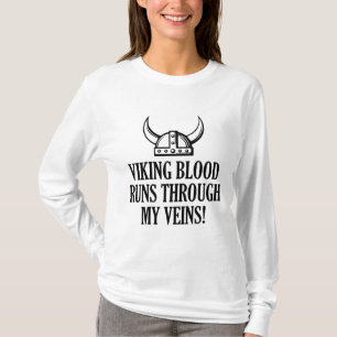 Camiseta Viking Blood Corre A Través De Mis venas