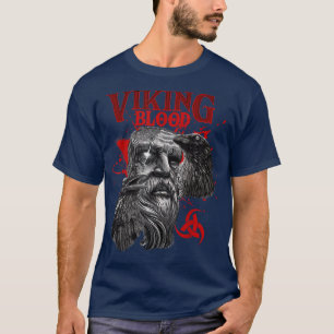 Camiseta Viking Blood Odin y la cultura del cuervo de los v