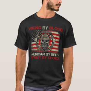 Camiseta Viking By Blood American By Nacer Patriot By Choic