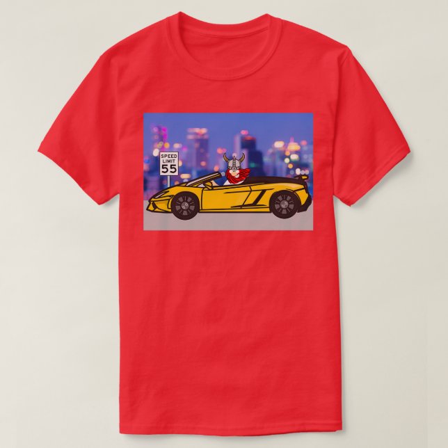 Camiseta Viking Canx27t Conduce el Límite de Velocidad (Diseño del anverso)