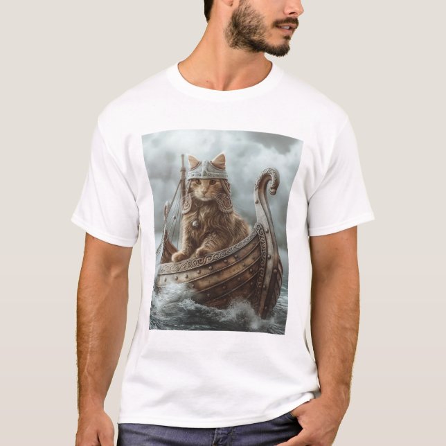 Camiseta Viking Cat (Anverso)