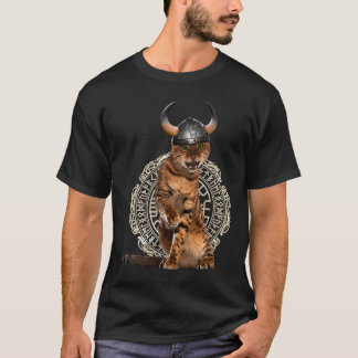 Camiseta Viking Cat Valhalla Norse Warrior