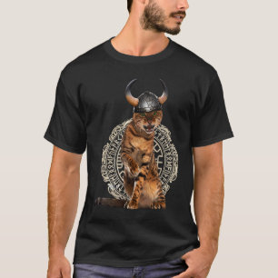 Camiseta Viking Cat Valhalla Norse Warrior
