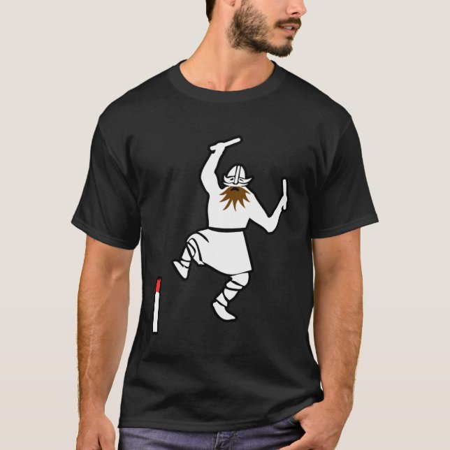 Camiseta Viking chess  Viking attack the Kubb king on (Anverso)