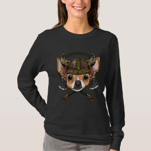 Camiseta Viking Chihuahua Dog With Viking Helmet Mjolnir Ax