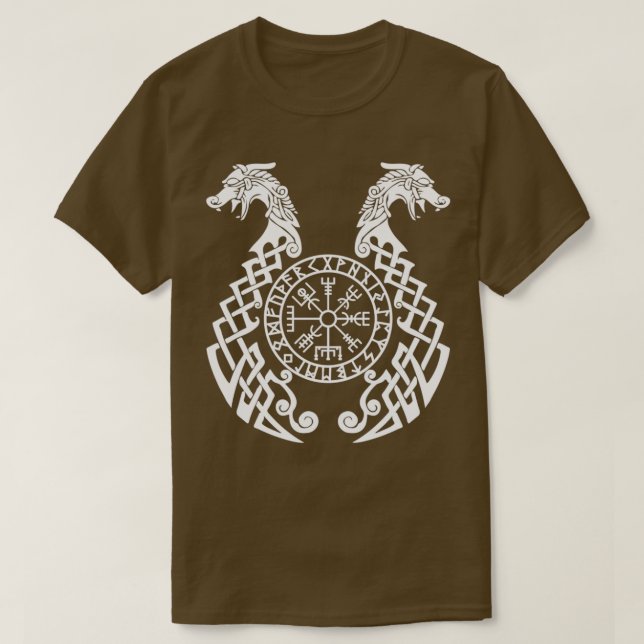 CAMISETA VIKING COMPASS WHITE (Diseño del anverso)