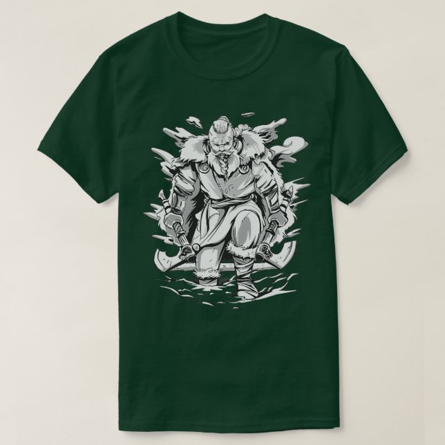 Camiseta Viking con 2 ejes (Diseño del anverso)