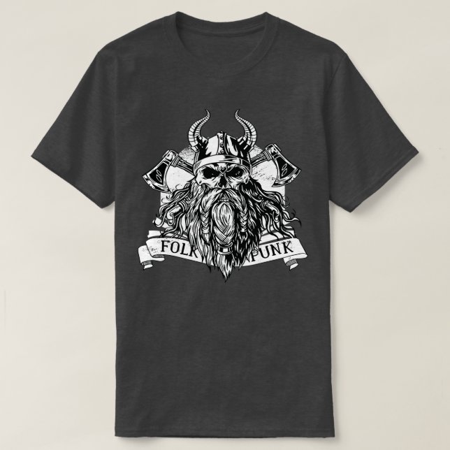 Camiseta Viking con barba 2 (Diseño del anverso)