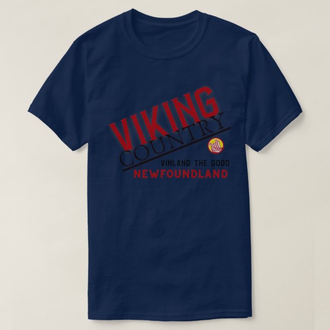 CAMISETA VIKING COUNTRY NEWFOUNDLAND VINLAND THE BUOD (Diseño del anverso)
