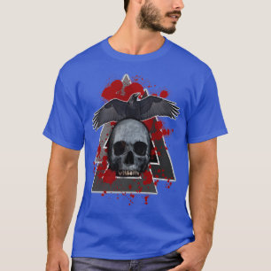 Camiseta Viking Death Skull Raven Valknut