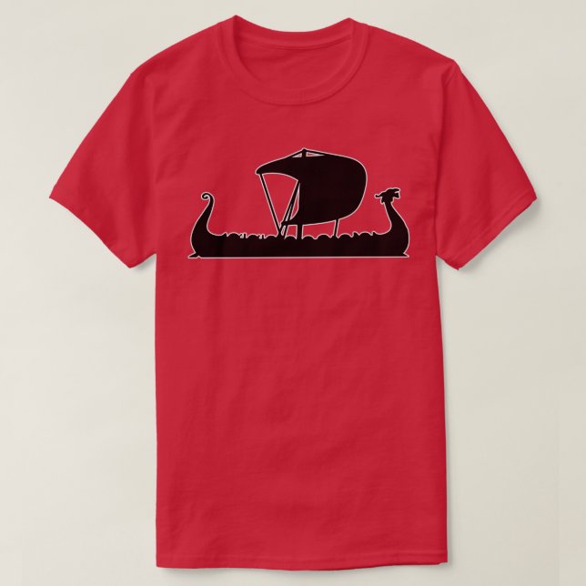 Camiseta viking drakar (Diseño del anverso)