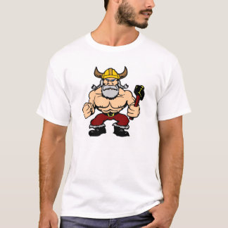 Camiseta Viking enojado blanco
