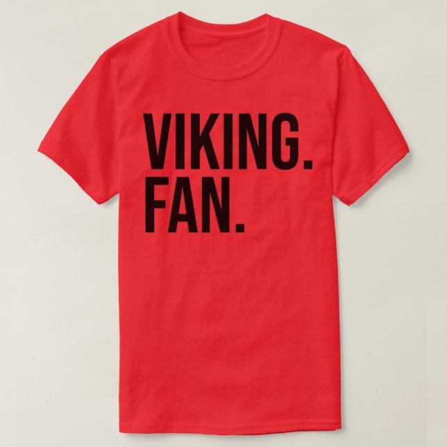Camiseta Viking Fan texto negro (Diseño del anverso)