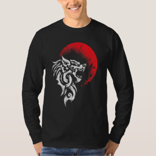 Camiseta Viking Fenrir Lobo Monstruoso Mitología Nórdica  R