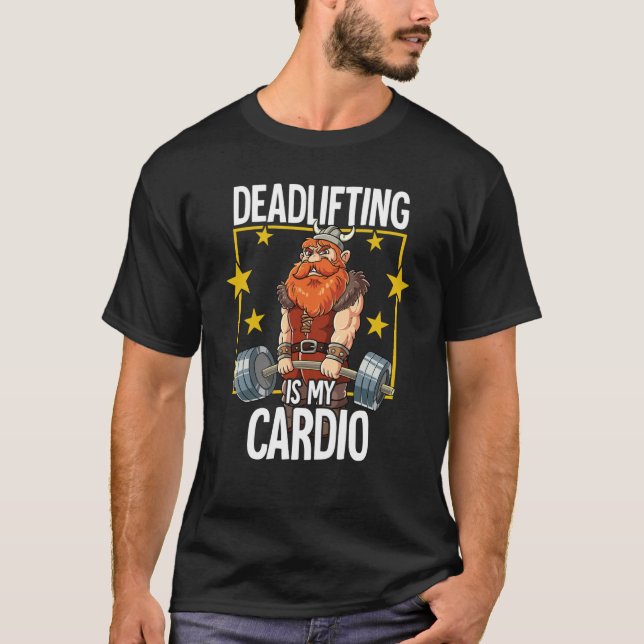 Camiseta Viking Gym Weight Training Deadlift (Anverso)