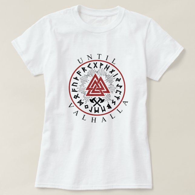 Camiseta Viking Hasta Valknut de Valhalla (Diseño del anverso)