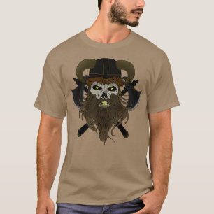 Camiseta Viking head with axes and helmet gift idea for int