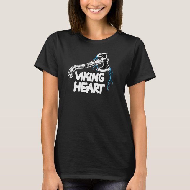 Camiseta Viking Heart I Viking Warrior Beer Beer Pullover (Anverso)