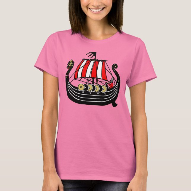 Camiseta Viking Long Ship for Vikings (Anverso)