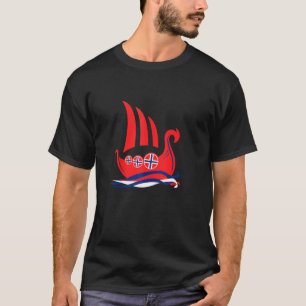 Camiseta Viking Longship Noruega Norse