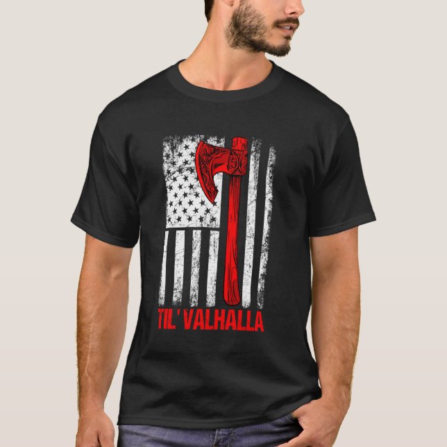 Camiseta Viking Man - Mitología nórdica de Til Valhalla (Anverso)