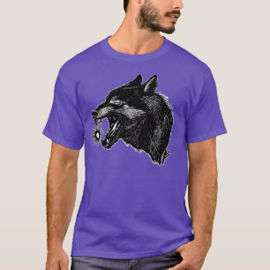 Camiseta Viking mythology Wolf Fenrir comiendo el sol