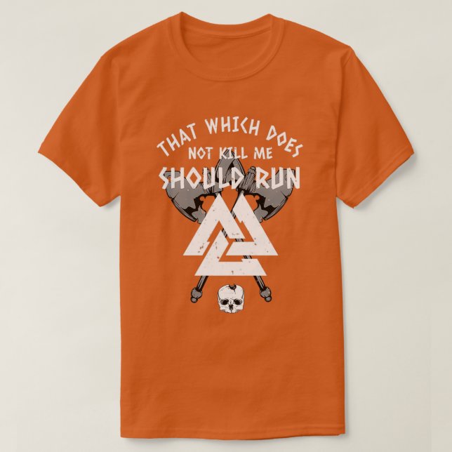 Camiseta Viking nórdico que no me mata viking hach am (Diseño del anverso)
