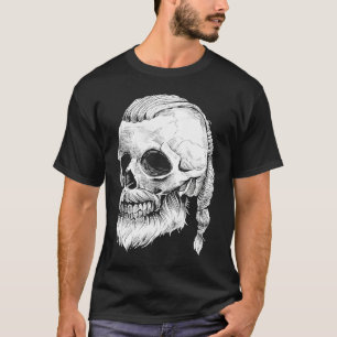 Camiseta Viking Nórdico Skull Norse Pagan Mythology Lover