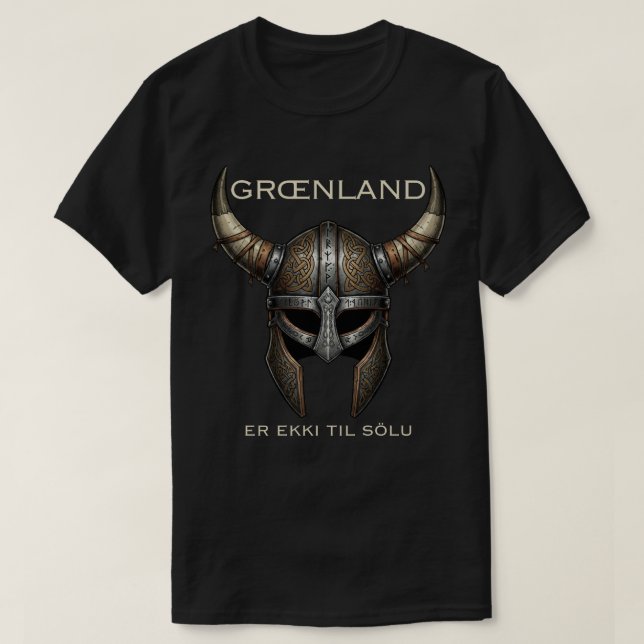 Camiseta Viking Norse Warrior Greenland  (Diseño del anverso)
